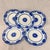 Ceramic Antique Flow Blue Luncheon Plates, Lorne Clovers by Grindley - Set of 5 For Sale - Image 7 of 11