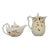 Ceramic Tea & Coffee Pot Set by Hall's For Sale