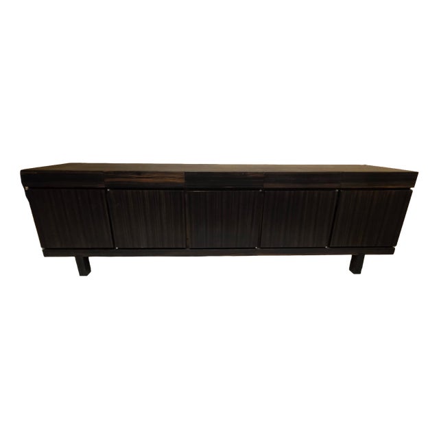 Large Veneered Sideboard, 1980s For Sale