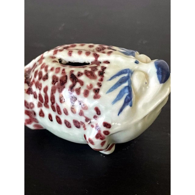 Early 20th Century Korean Ceramic Frog Form Water Dropper For Sale - Image 10 of 13