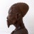 Brown Congolese Bust in Wenge, Mid-20th Century For Sale - Image 8 of 14