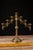 Late 19th Century Adjustable Brass Sabbath Candelabrum For Sale - Image 15 of 15