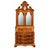 Early 20th Century Venetian Burl Trumeau with Flap and Mirrors For Sale - Image 6 of 6