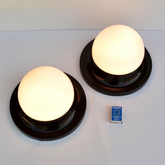 A Pair of Ceiling Lamps, Polam Radom, Poland, 1970s. For Sale - Image 9 of 10