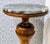 Mid 20th Century Vintage Baluster Turned Wood Pedestal Accent Table With Gray Marble Top For Sale - Image 5 of 10