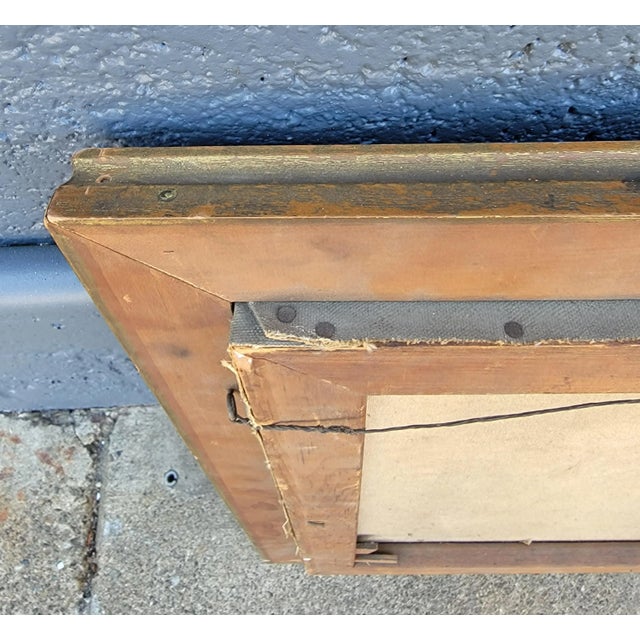 Ted Schuyler 40's Female Figure Oil Painting For Sale - Image 9 of 11