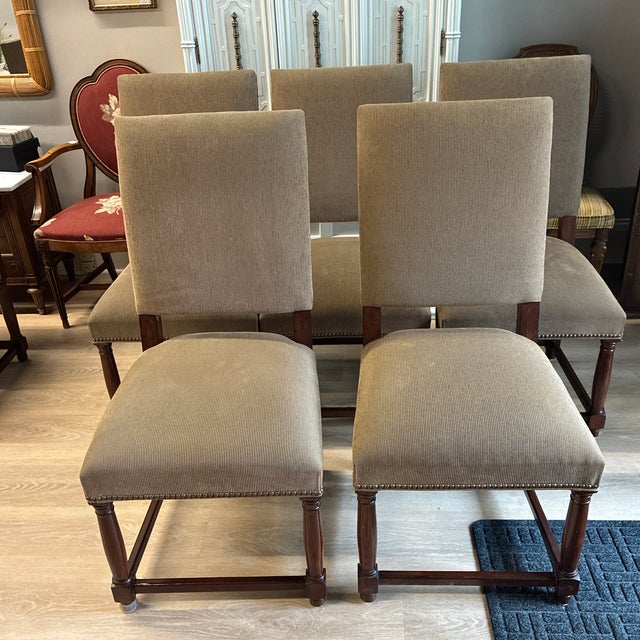 Restoration Hardware Mediterranean Empire Parsons Side Dining Chair Each- 5 Available For Sale In Providence - Image 6 of 7