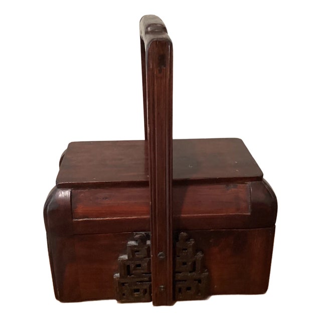 Early 20th Century Antique Chinese Handmade Wood Lunch/Storage Box For Sale