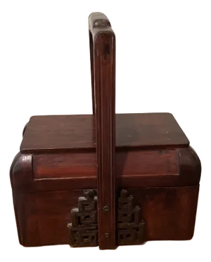 Early 20th Century Antique Chinese Handmade Wood Lunch/Storage Box