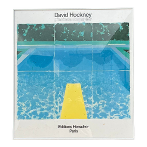 Vintage David Hockney Gallery Show Poster