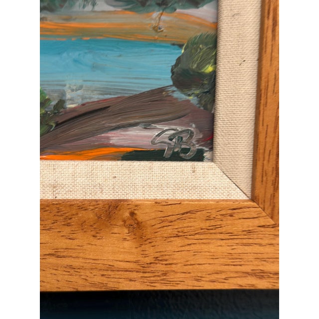 Göran Brunius, Coastal Landscape, 1960s, Oil on Panel, Framed For Sale - Image 6 of 15