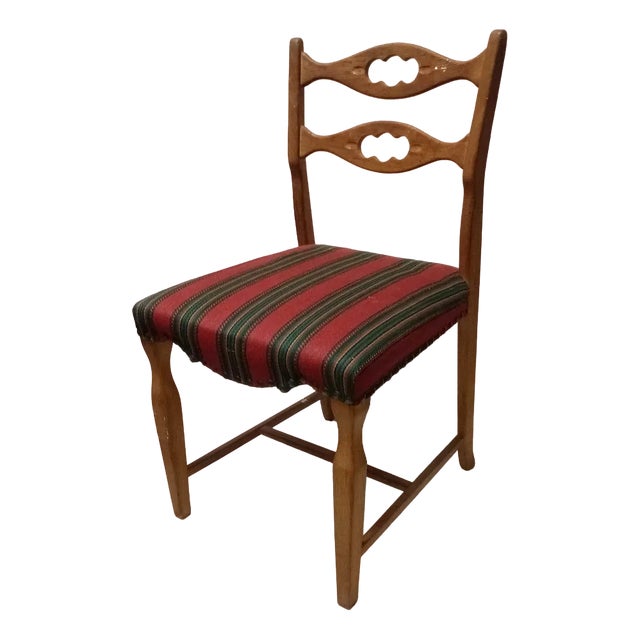 Vintage Danish Oak Chair by Henning Kjaernulf, 1960s For Sale