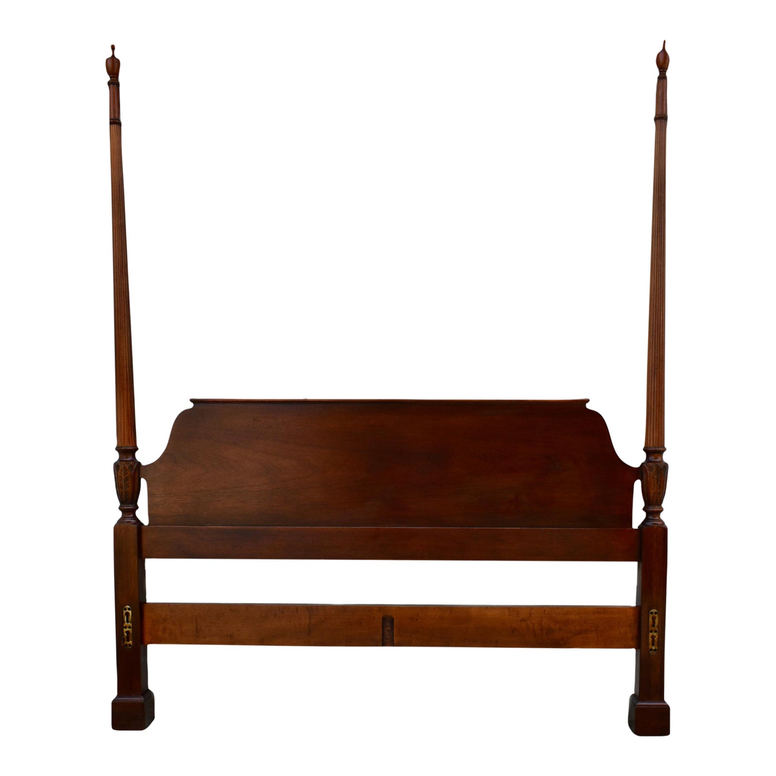 Vintage Baker Traditional Style Solid Mahogany King Size Poster