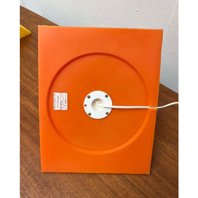 Postmodern Orange Prism Shape Floor or Table Lamp from Heico, 1980s For Sale - Image 12 of 18