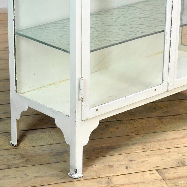 Vintage Iron Medical Cabinet, 1930s For Sale - Image 9 of 12