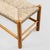 1960s Raffia and Wood Bench, 1960s For Sale - Image 5 of 8
