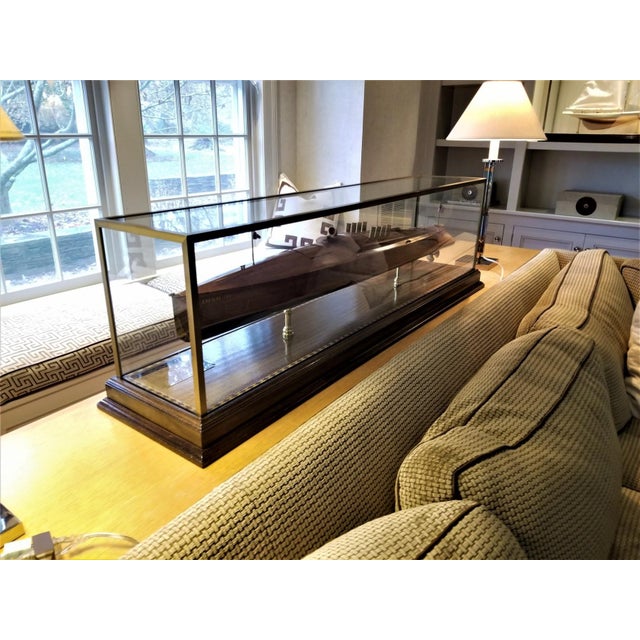 Wood Lannan’s Scale Ship Model of the 1908 Gold Cup Trophy Winner “Dixie Ii” For Sale - Image 7 of 18