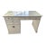 Grange Shabby Chic Soft White Desk With Keyboard Drawer and Cabinets For Sale