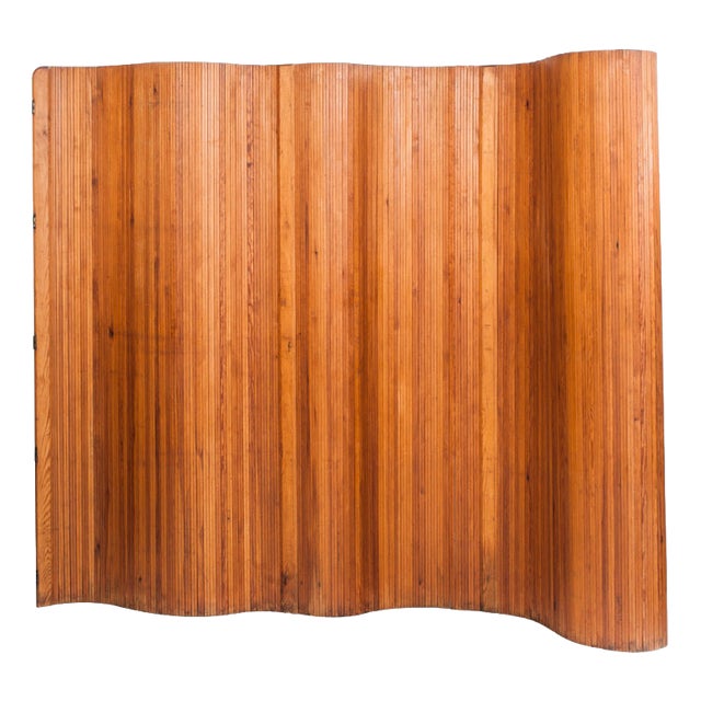 Art Deco Articulated Folding Screen by Jomain Baumann for Melun, France, 1920s For Sale