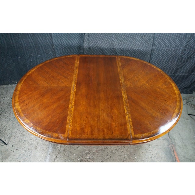 Ethan Allen American Empire Matchbook Cherry Extendable Neoclassic Dining Table For Sale - Image 17 of 18