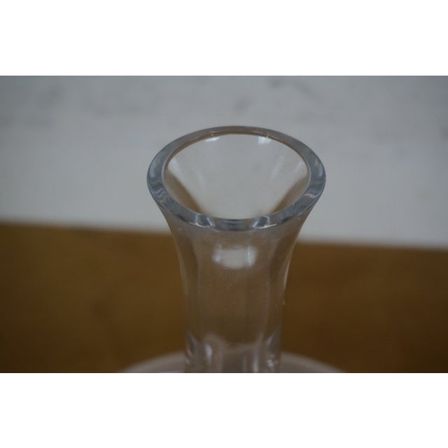 Vintage Christofle Crystal Wine Bottle Decanter Vase For Sale - Image 6 of 12
