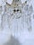 Hollywood Regency Vintage Crystal Waterfall Chandelier With Brass Frame For Sale - Image 3 of 7