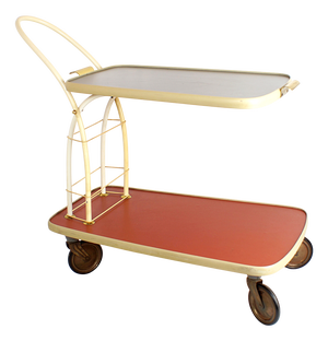 Mid-Century 2-Tone Serving Cart, 1950s