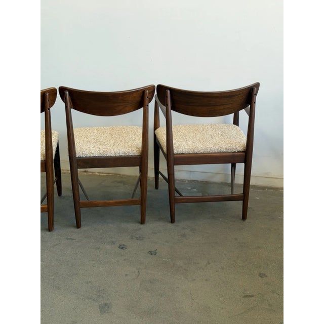 1950s Sculptural Walnut Dining Chairs - Set of Six For Sale - Image 18 of 18