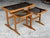 Metal Mid-Century Modern Danish Unika Nesting Tables in Oak, 1970s, Set of 3 For Sale - Image 7 of 8