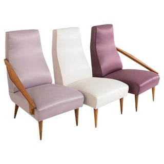 Fils Edition Armchairs by Gio Ponti, 1955, Set of 3 For Sale