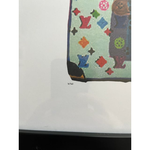 Vintage Sunday B. Morning Louis Vuitton's Trunks Fairchild Paris Limited Edition Print For Sale - Image 4 of 6