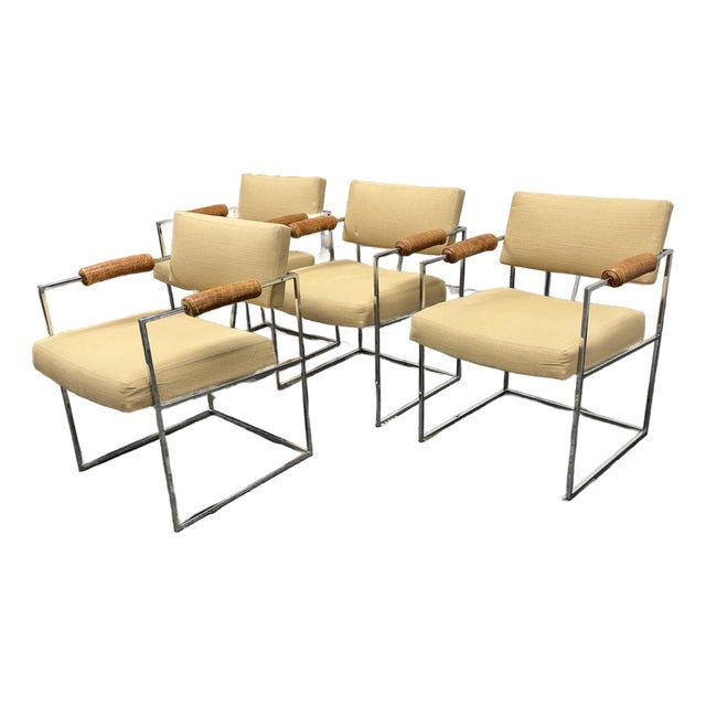 Milo Baughman for Thayer Coggin Model 1188 Armchairs, Set of Four For Sale