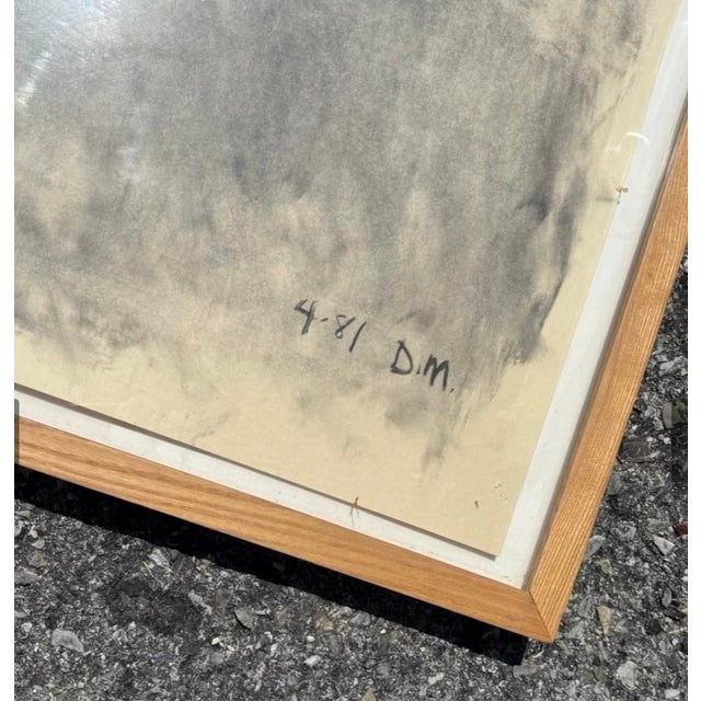 DOUGLAS MARTIN "Desert Form", 1981 charcoal on paper 44 x 33 in. His paintings have been widely exhibited and collected...