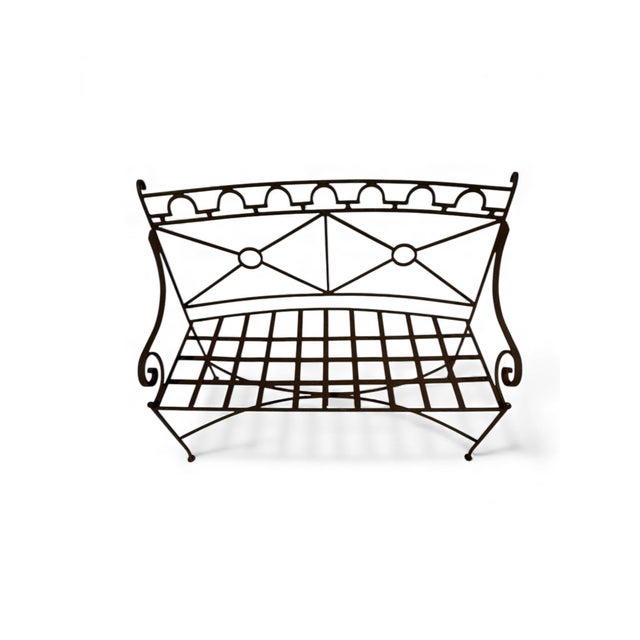 1960s French Country Iron Bench For Sale In New York - Image 6 of 10