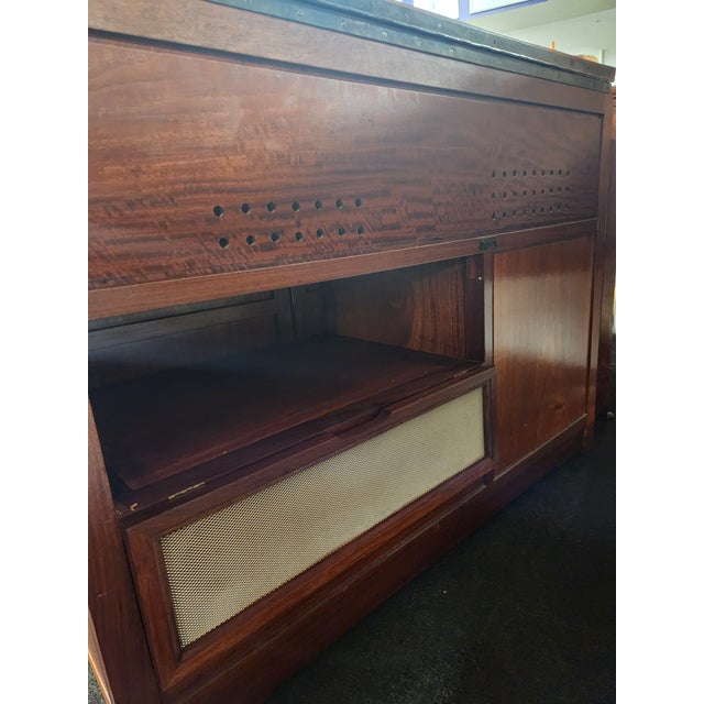 1960's George Zee Rosewood Oriental Style Stereo Cabinet For Sale - Image 12 of 17