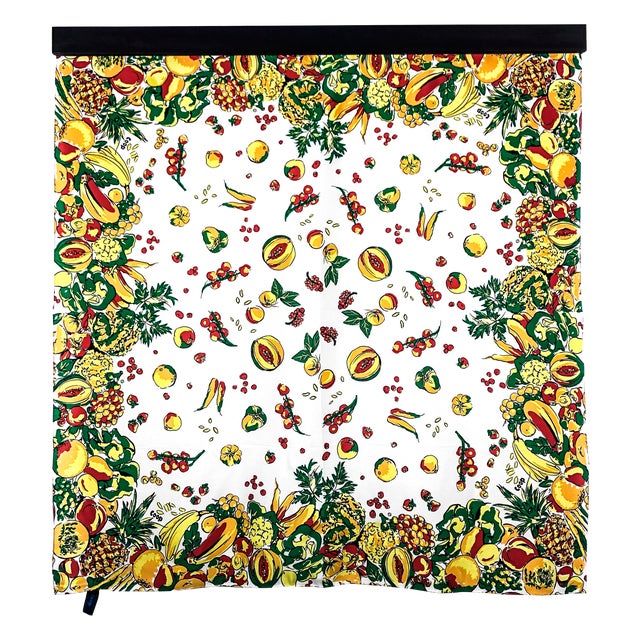 Pure Silk Coop Vintage Scarf With Wall Hanging Scarf Holder For Sale