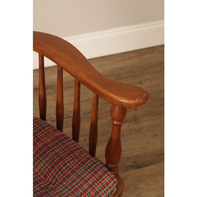 Mid 20th Century Heywood Wakefield Pair of Maple Windsor Writing Chairs For Sale - Image 5 of 12