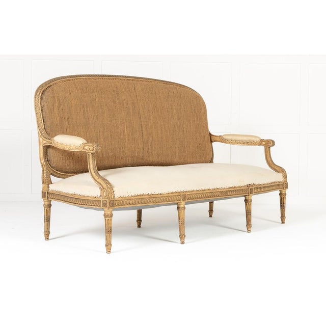 Large 19th Century French Giltwood Sofa For Sale - Image 12 of 12