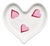 Vintage D. Porthault Paris Les Coeurs Pink Hearts Limoges Trinket Dish For Sale
