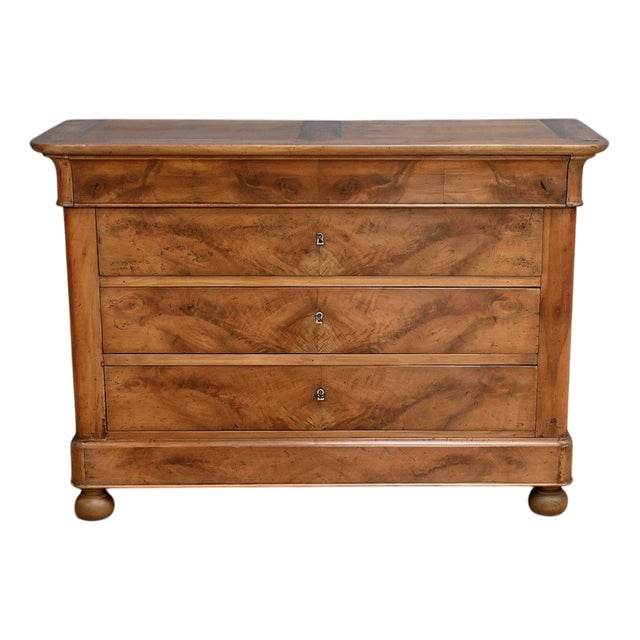 Early 19th Century Restoration Cherrywood Chest of Drawers For Sale