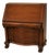 Antique Mahogany Ball & Claw Secretary Drop Front Desk For Sale