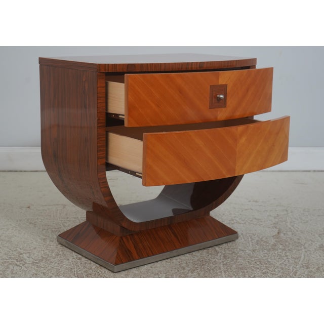 Pair of Quintessential Italian Inlaid Nightstands For Sale - Image 4 of 18