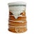 Artisan Stamped Wheel Thrown Pottery Bud Vase - Textured Spiral Rustic Glaze For Sale