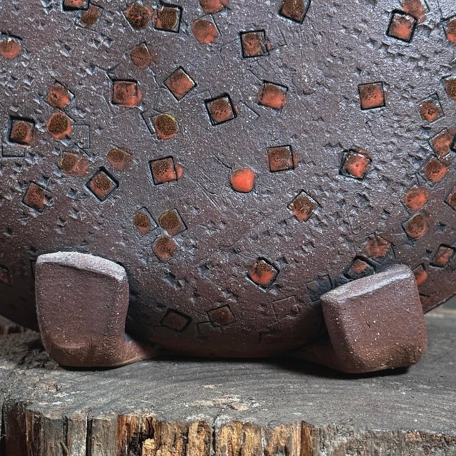 1980s Vintage Postmodernist Hand Built Surrealist Ceramic Vessel For Sale - Image 5 of 7