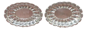 Monumental Arthur Court Neoclassical / Southwest Style Oval Salvers/Trays - a Pair