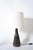 Dark Brown Navy Blue Ceramic Lamp by Barracuda Interiors For Sale - Image 6 of 6