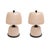 Black Italian Murano Glass Table Lamps in Blush Pink with Brass Details, 2000, Set of 2 For Sale - Image 8 of 8
