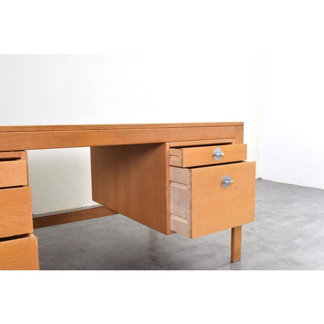 Mid-Century Oak Desk by Chr. Rasmussen for Randers Møbelfabrik, 1970s For Sale - Image 12 of 18