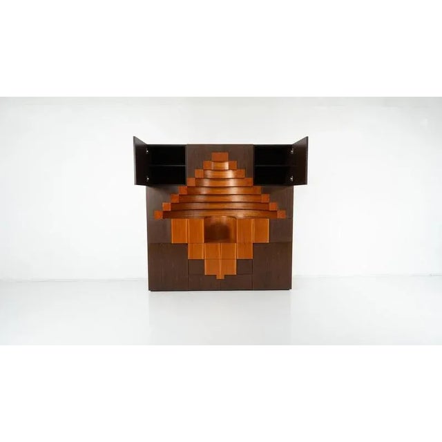 Brown Corinto Sideboard by Ferdinando Meccani for Atelier Meccani, 1978 For Sale - Image 8 of 18