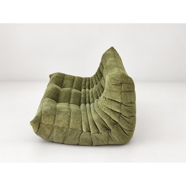 Olive Togo 2-Seater Sofa by Michel Ducaroy for Ligne Roset, 2019 For Sale - Image 6 of 12